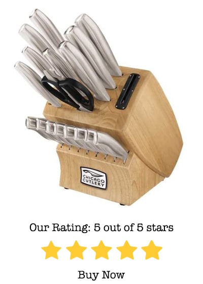 chicago cutlery 18 piece steel knife set review