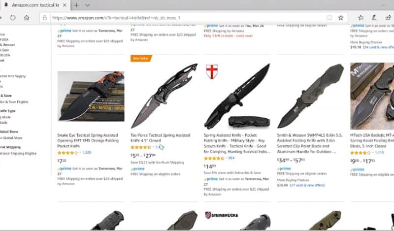 buying knives online