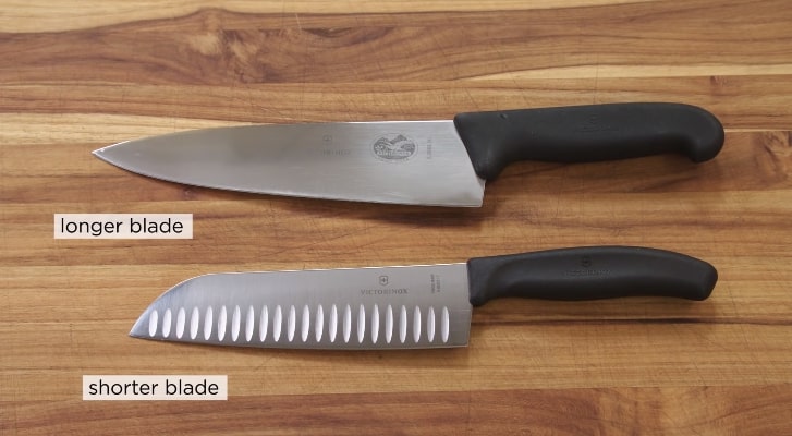 santoku knives blade